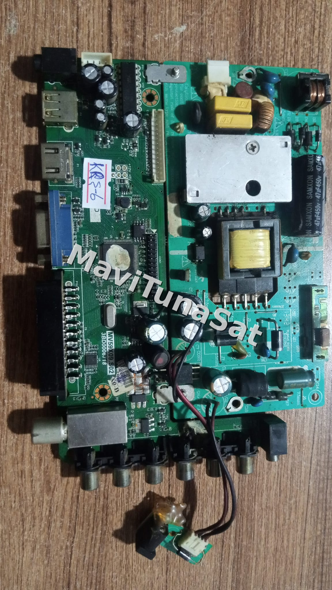 MV59X09.S02, 3BD0006718, KFD-4V0, YU-MA-TU, Main Board, Ana Kart, M195RTN01.1