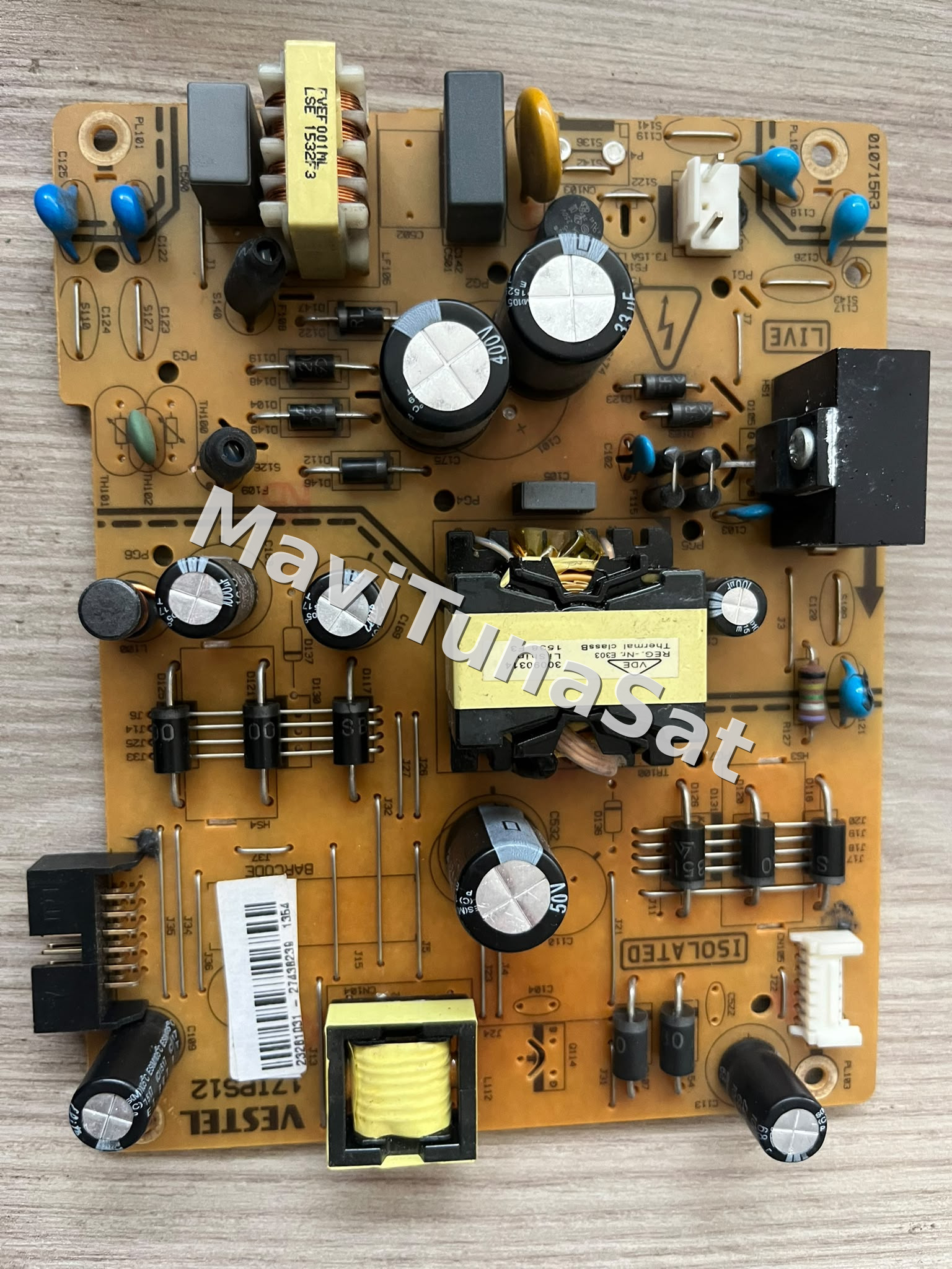 17IPS12, 23281031, Vestel 40F5050, Power Board, Besleme, VES400UNDS-2D
