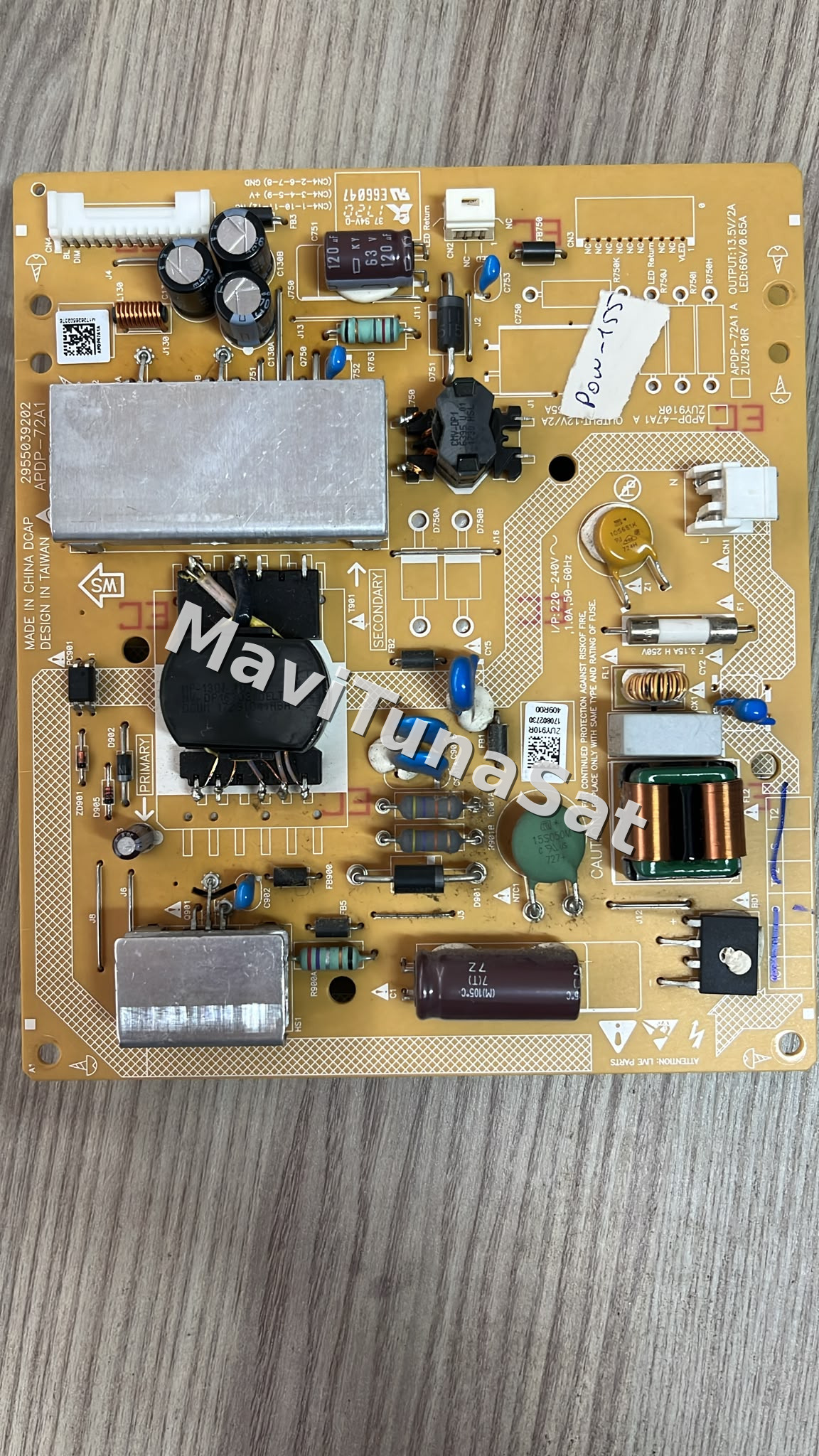  APDP-72A1, ZUZ910R, 2955039202, Beko B40L6752 5B, Power Board, Besleme, LSC400HN02-803